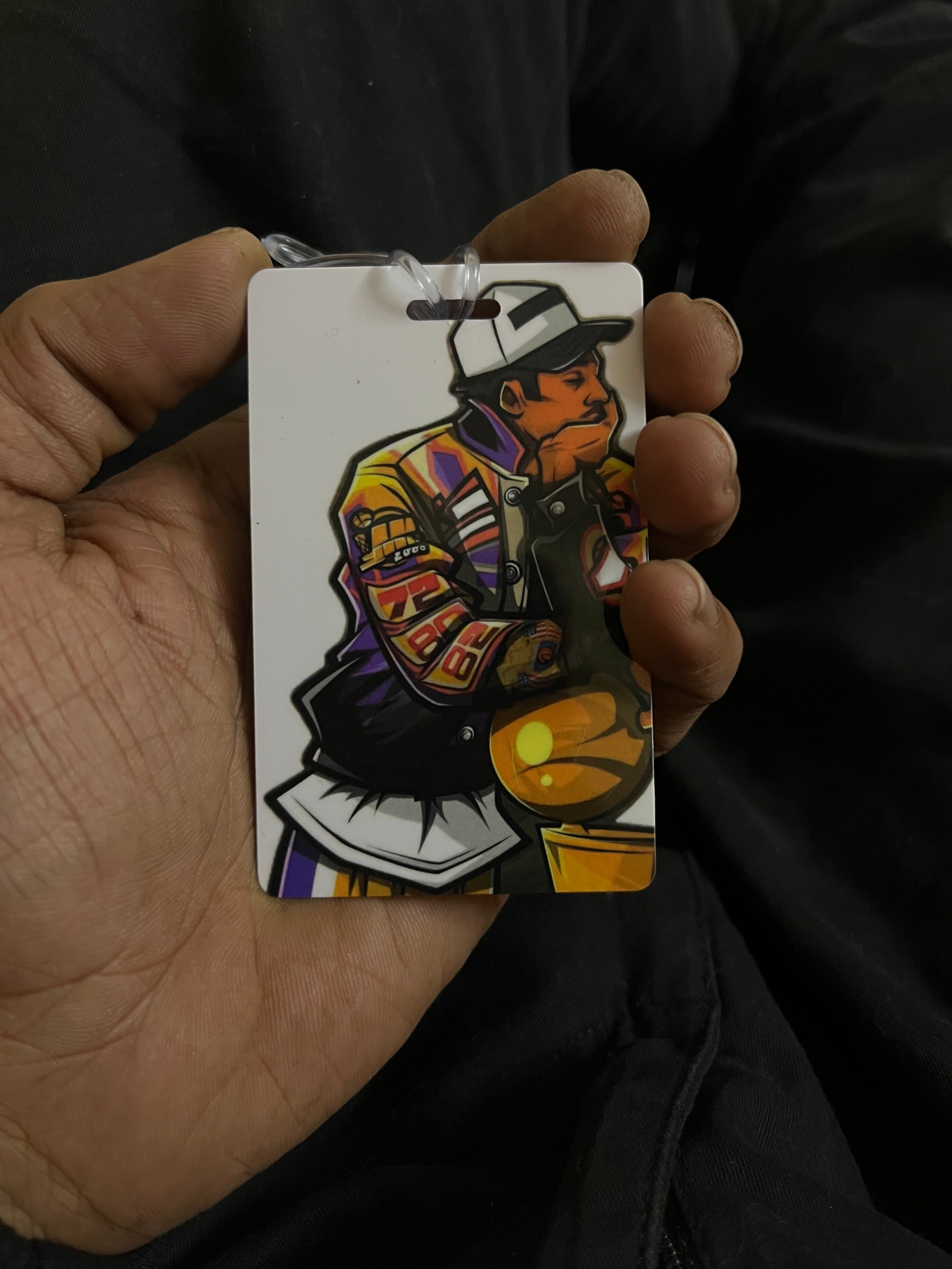 Kobe Inspired Bag Tag wallet size ( backside name and team ) pack of 5