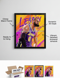 Lebron Basketball Wall Frame for Living/Gaming Room l perfect gift ideas for hoopers 🏀