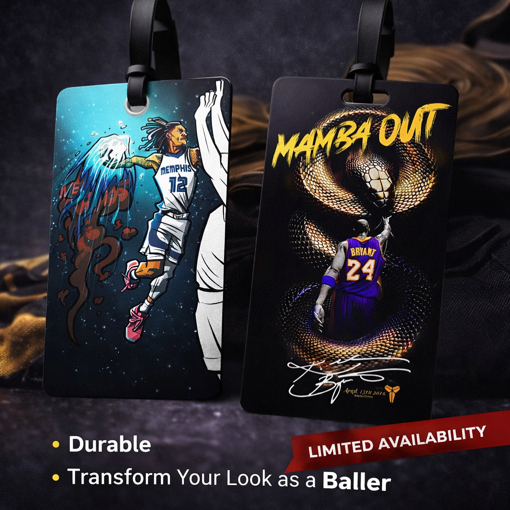 Pack of 2 Ltd edt Bag Tag ( D.rose & Curry . Baller gift ideas