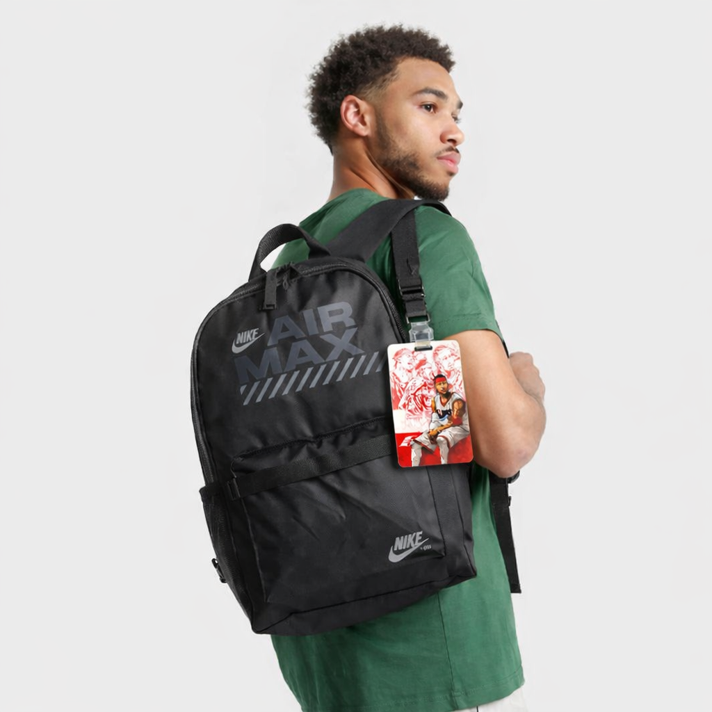 Pack of 2 Steph Curry and Iverson Comic Version bag tags , perfect gift ideas for ballers