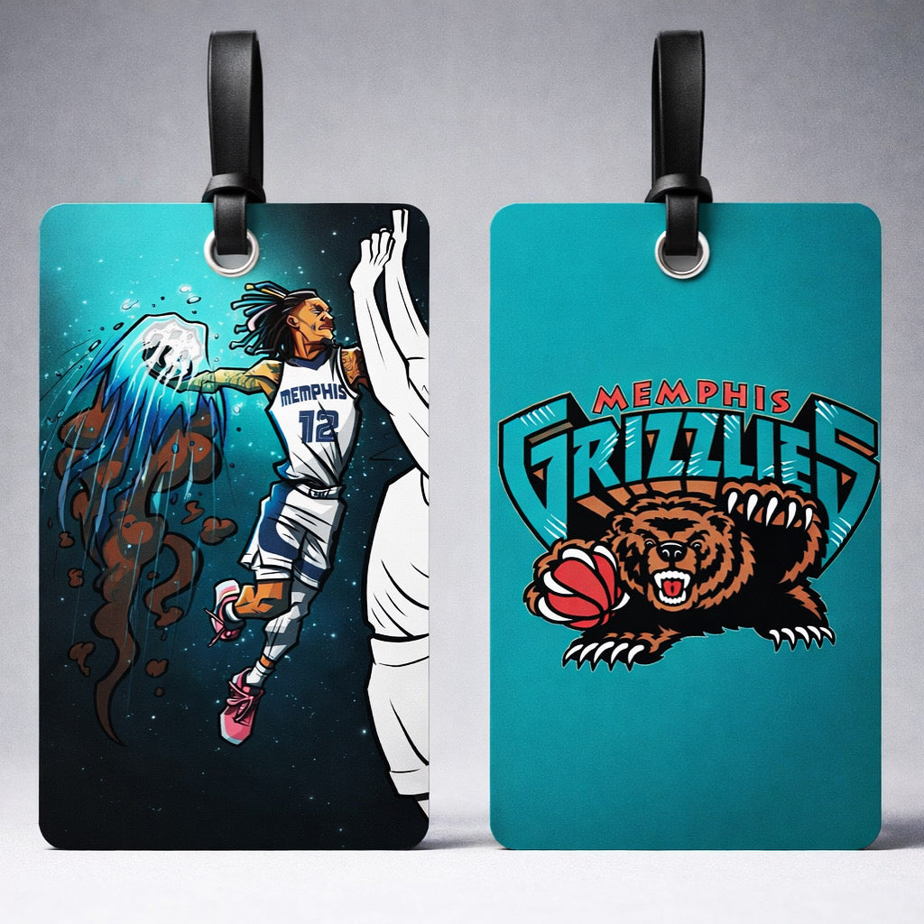 Pack of 2 High Quality Bagtags - ( mamba out & Ja ) Baller gift ideas
