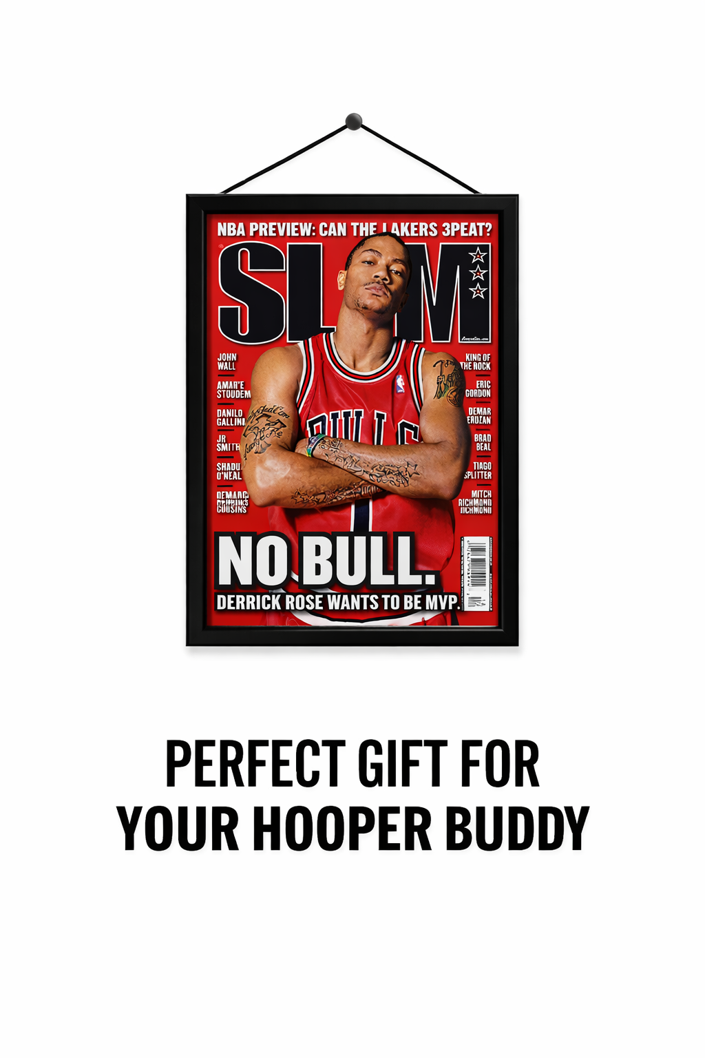 D Rose SLAM MAGAZINE 12x8 in Wall art for living/gaming room