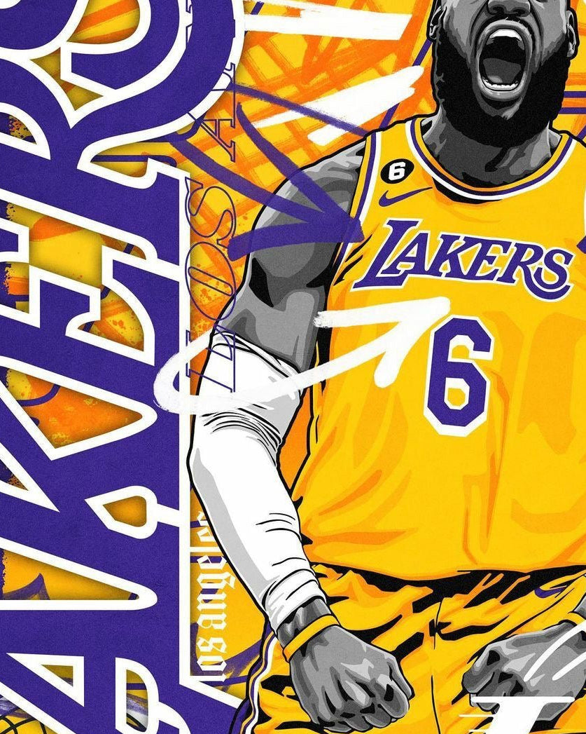 PACK OF 3 comic-style basketball bag tags.